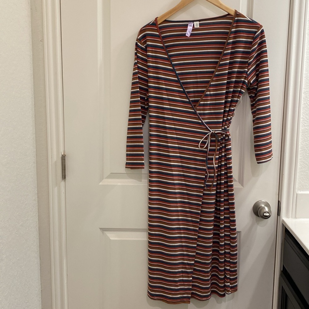 Deep colored Wrap Dress